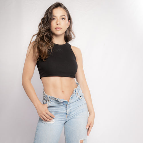 Rib Tank Top Negro Soho