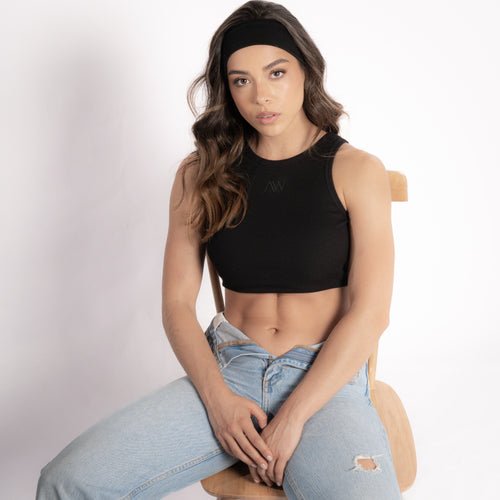 Rib Tank Top Negro Soho