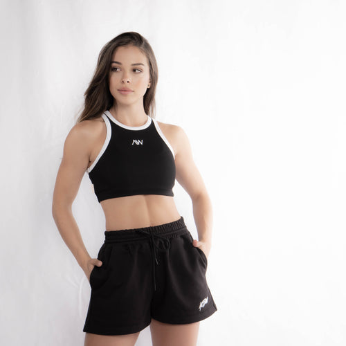 Rib Tank Top Negro Soho Mix