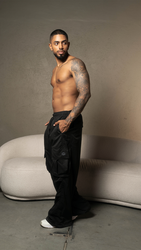 Straight Leg Parachute Negro