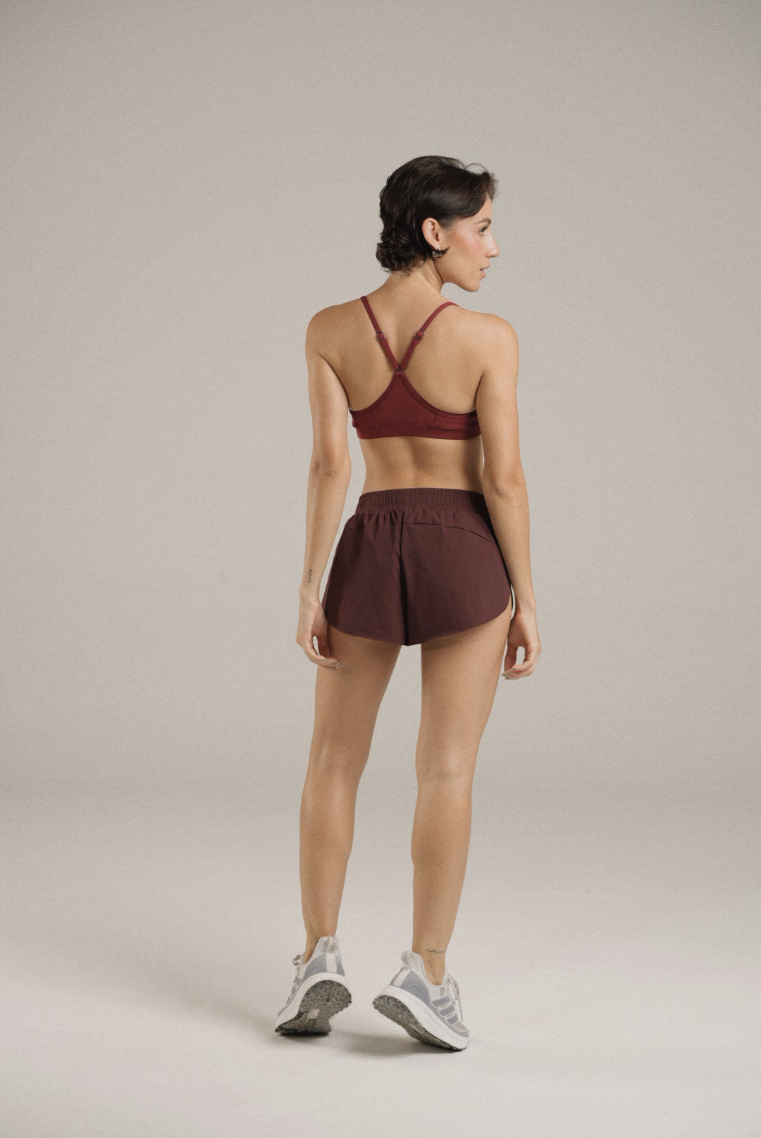 V neck bra sens Deep Red