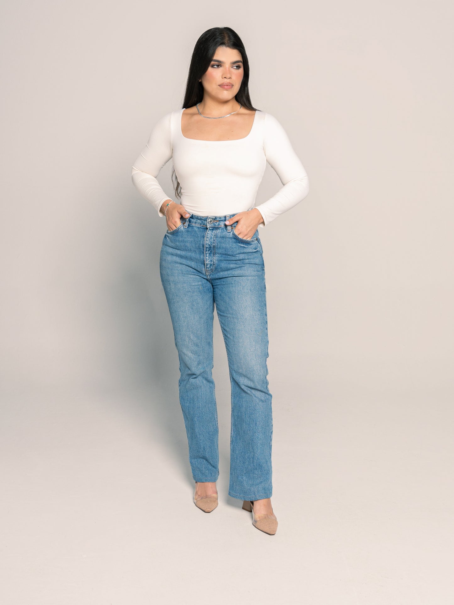 BodySuit Long Sleeve Crema