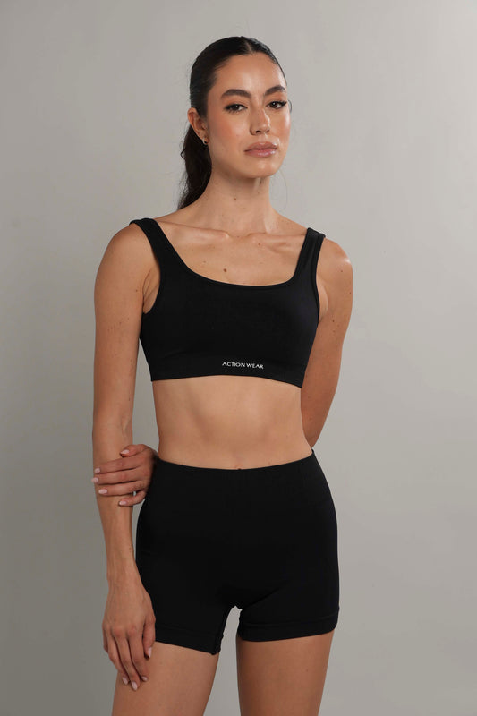 Mini short seamless Negro