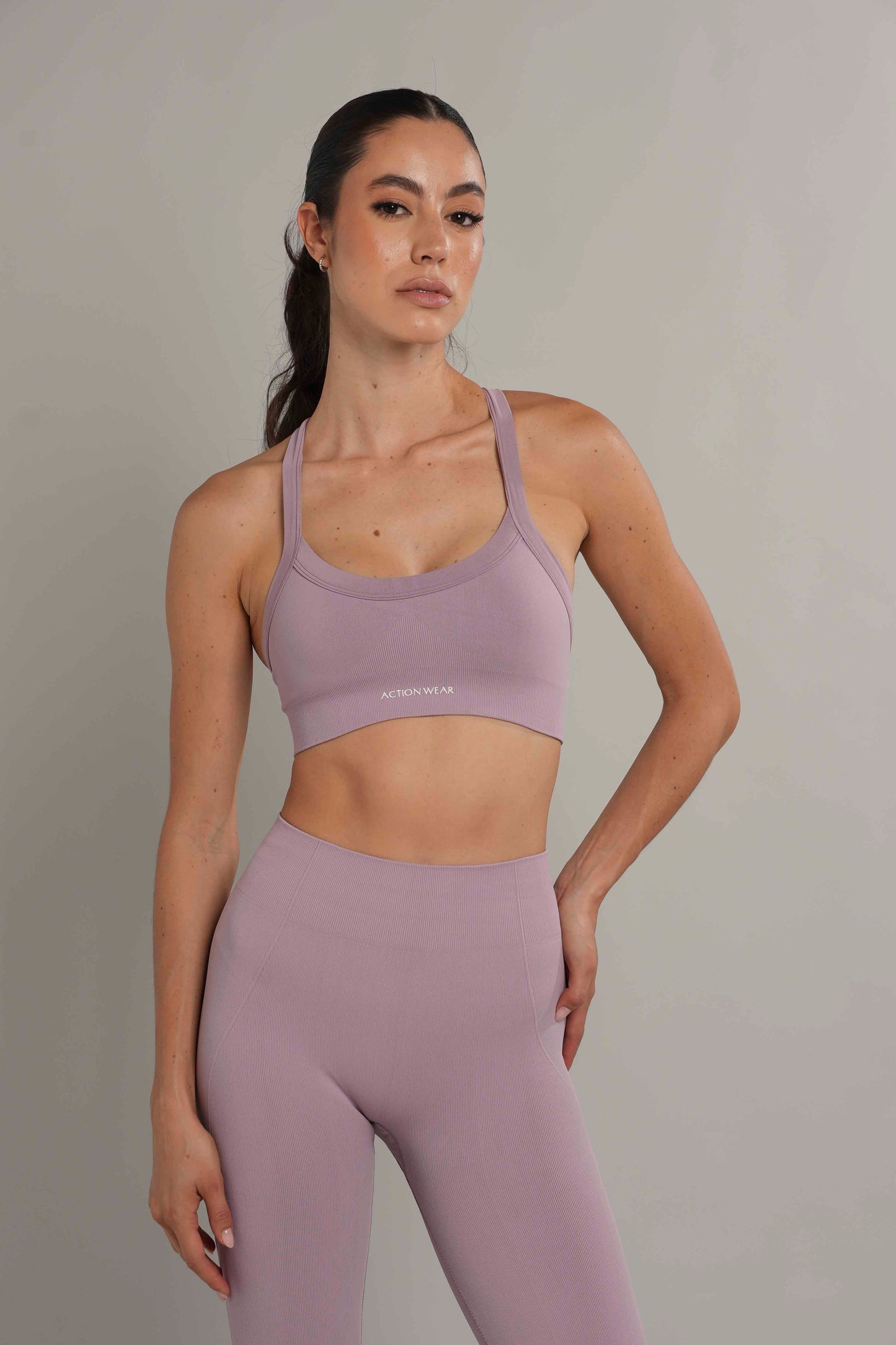 Sculpt Seamless top Lila Oscuro