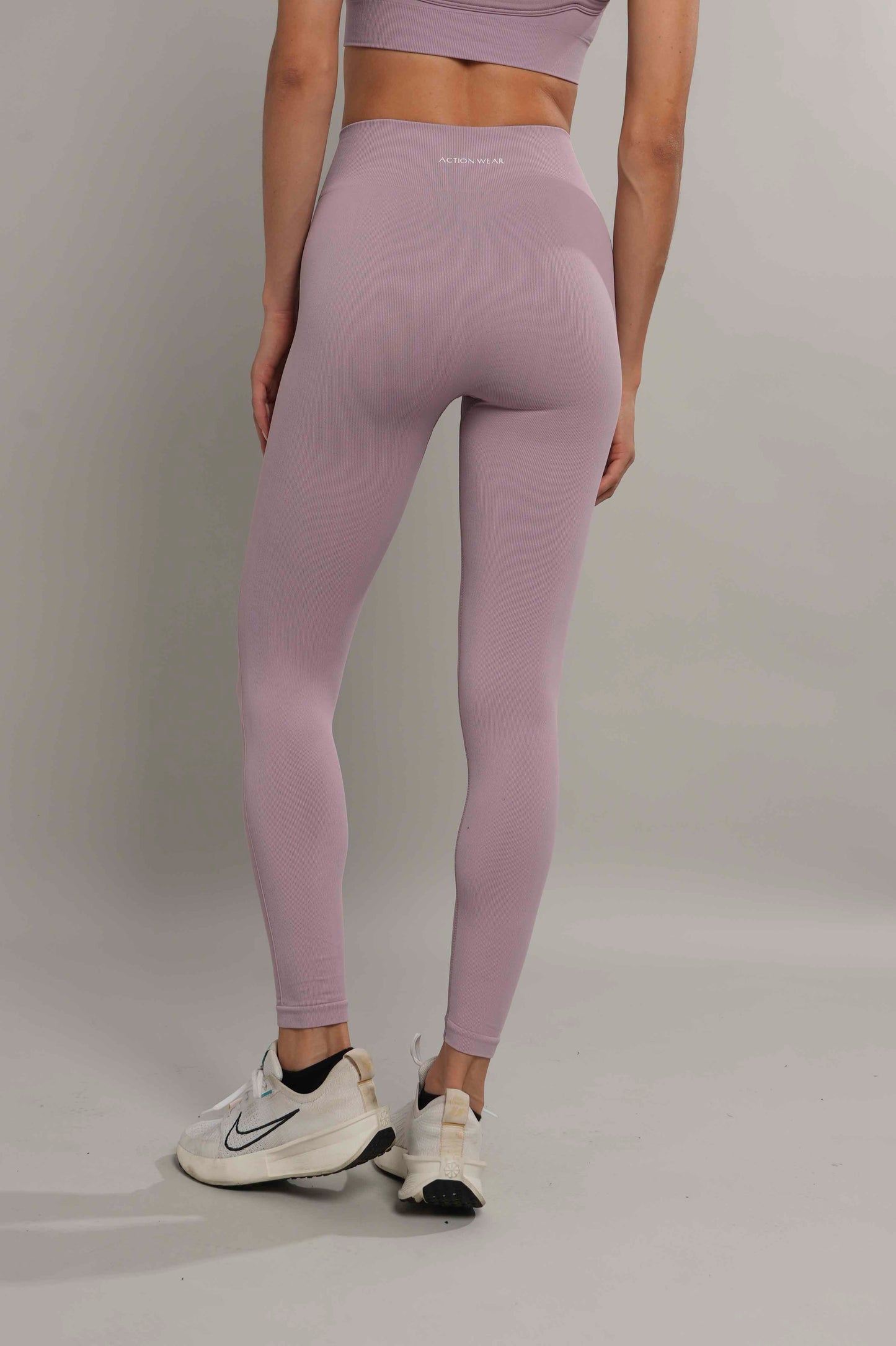High waist leggings seamless Lila Oscuro