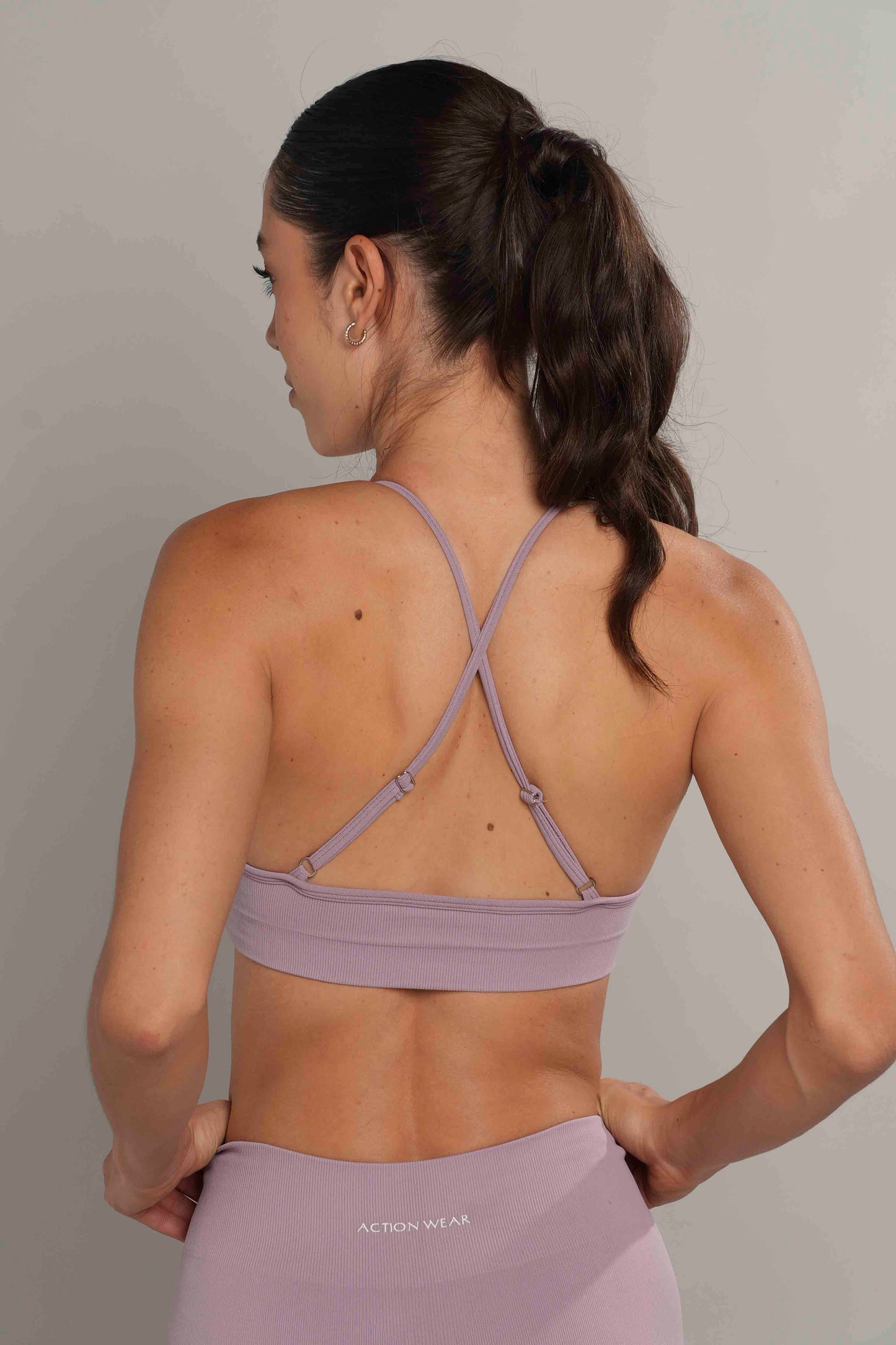 Racerback seamless Lila Oscuro