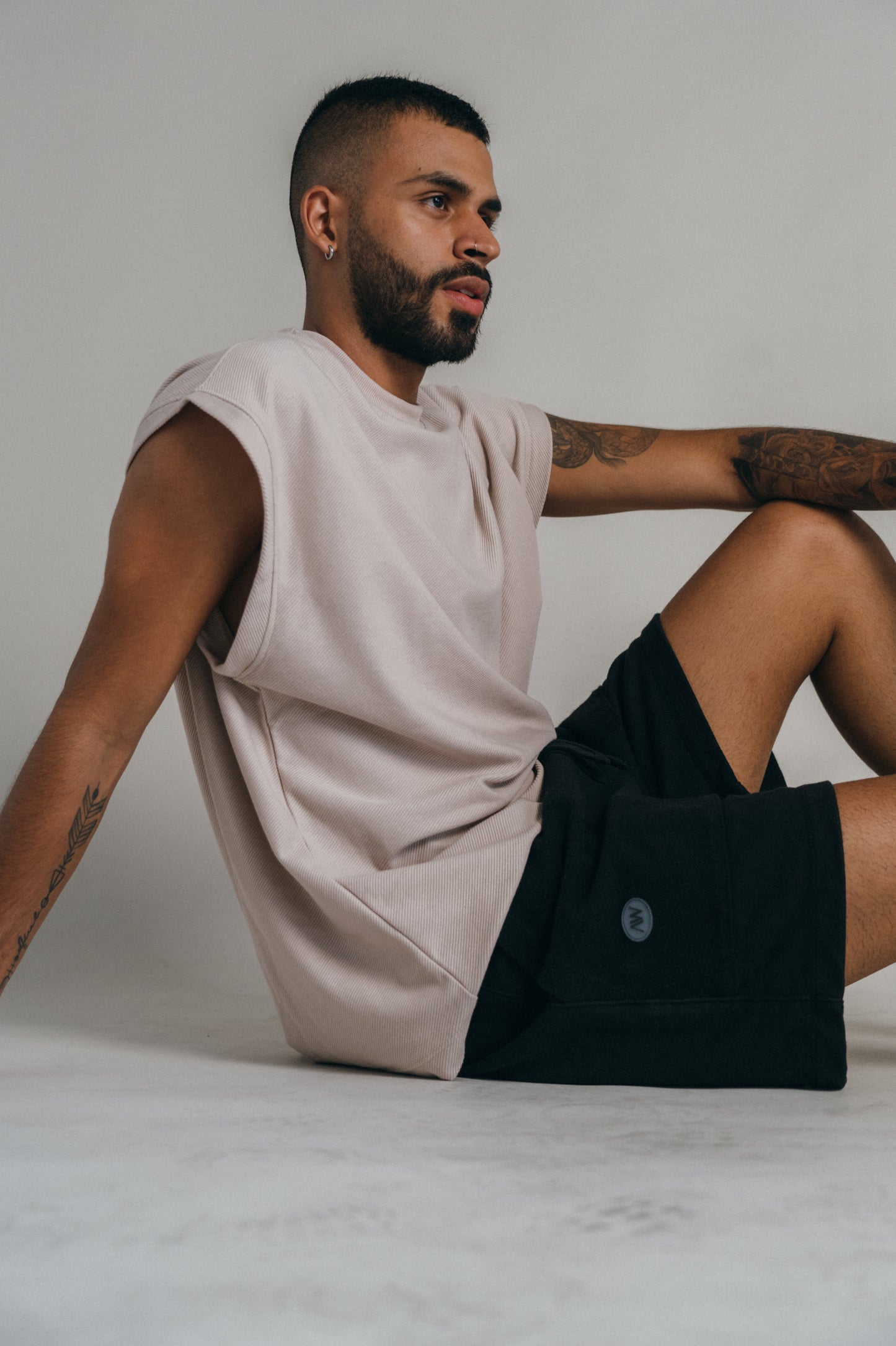 Pantaloneta Texturizada Negro