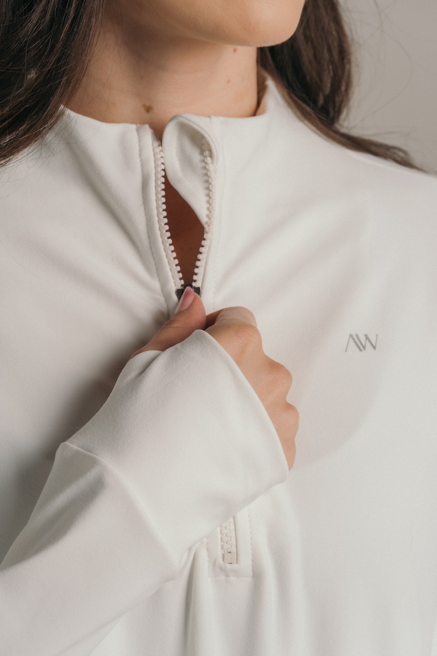 Overzised zip neck Crudo