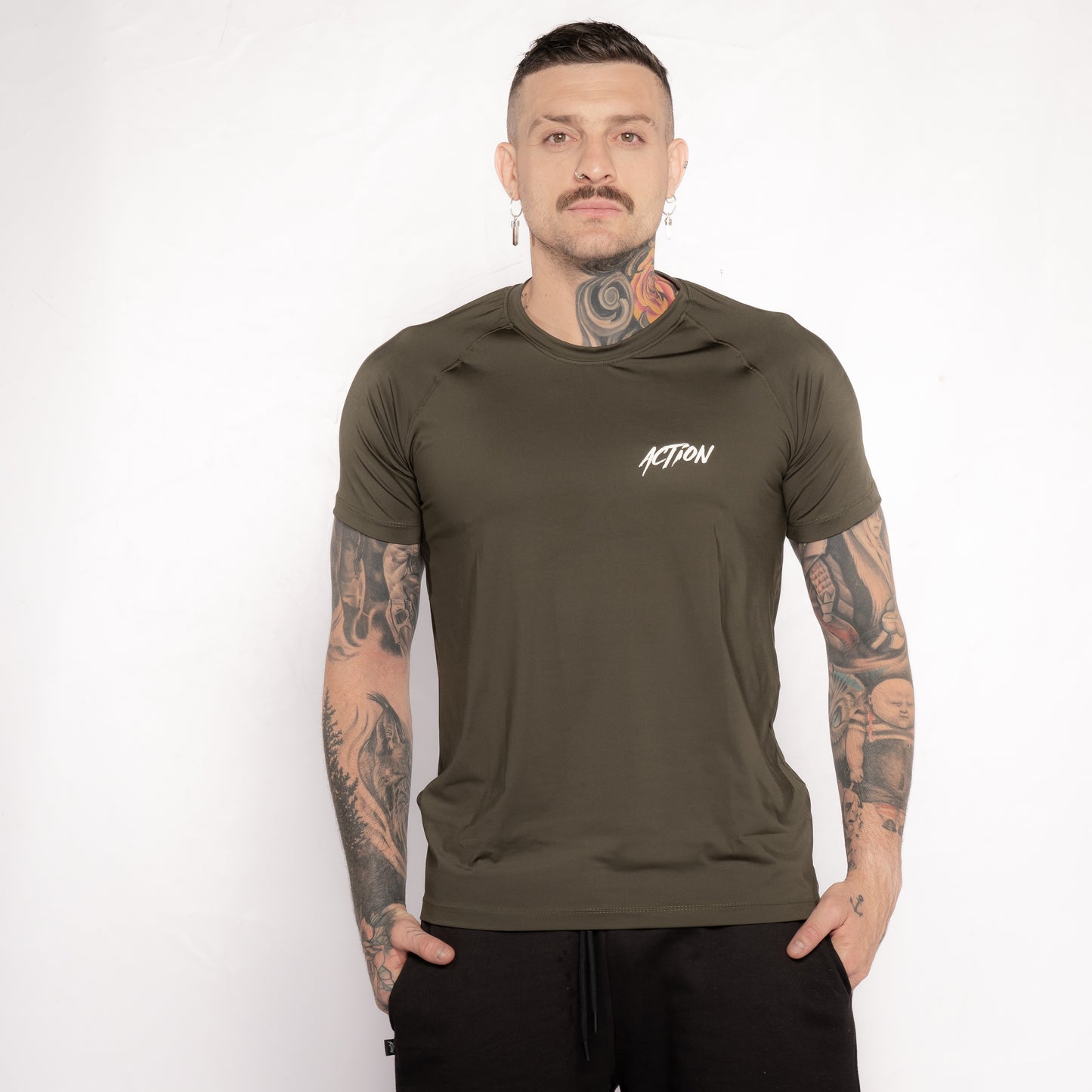 Camiseta dri-fit Verde militar