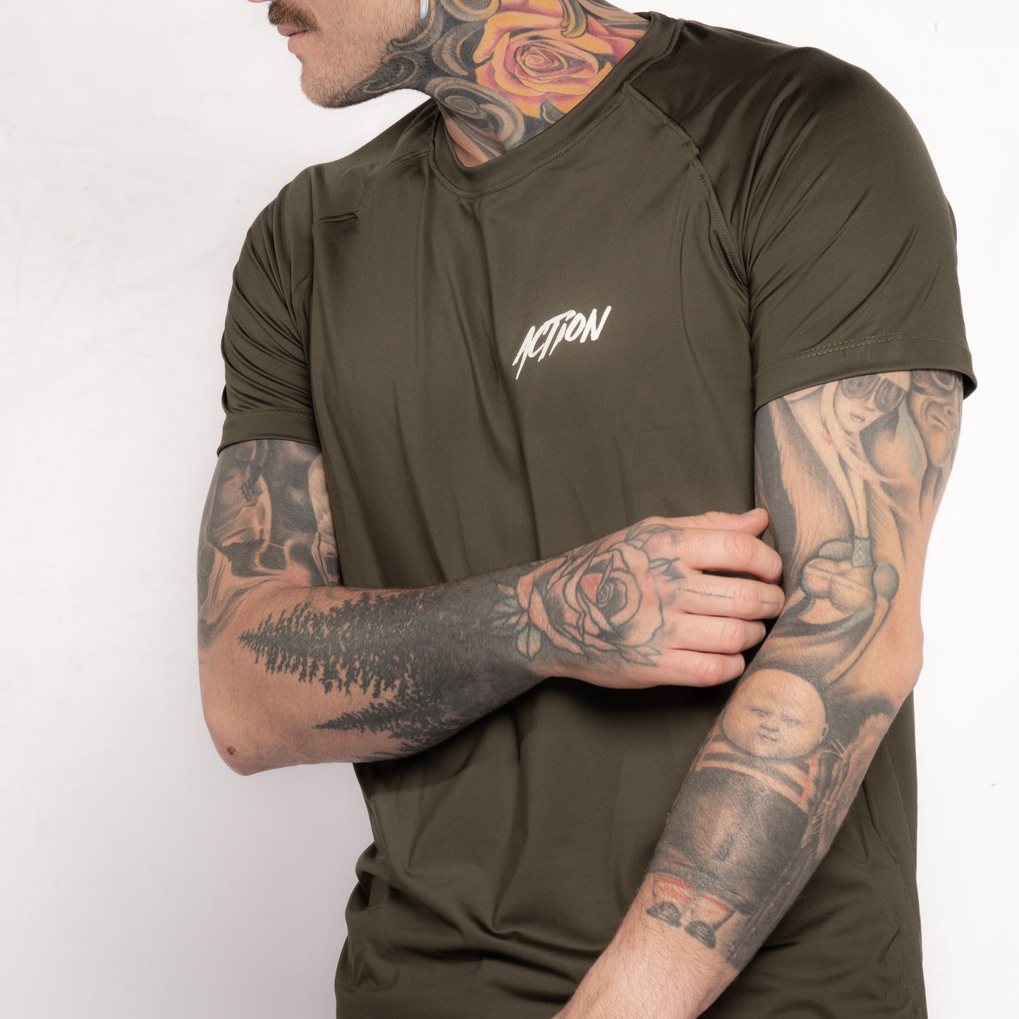 Camiseta dri-fit Verde militar