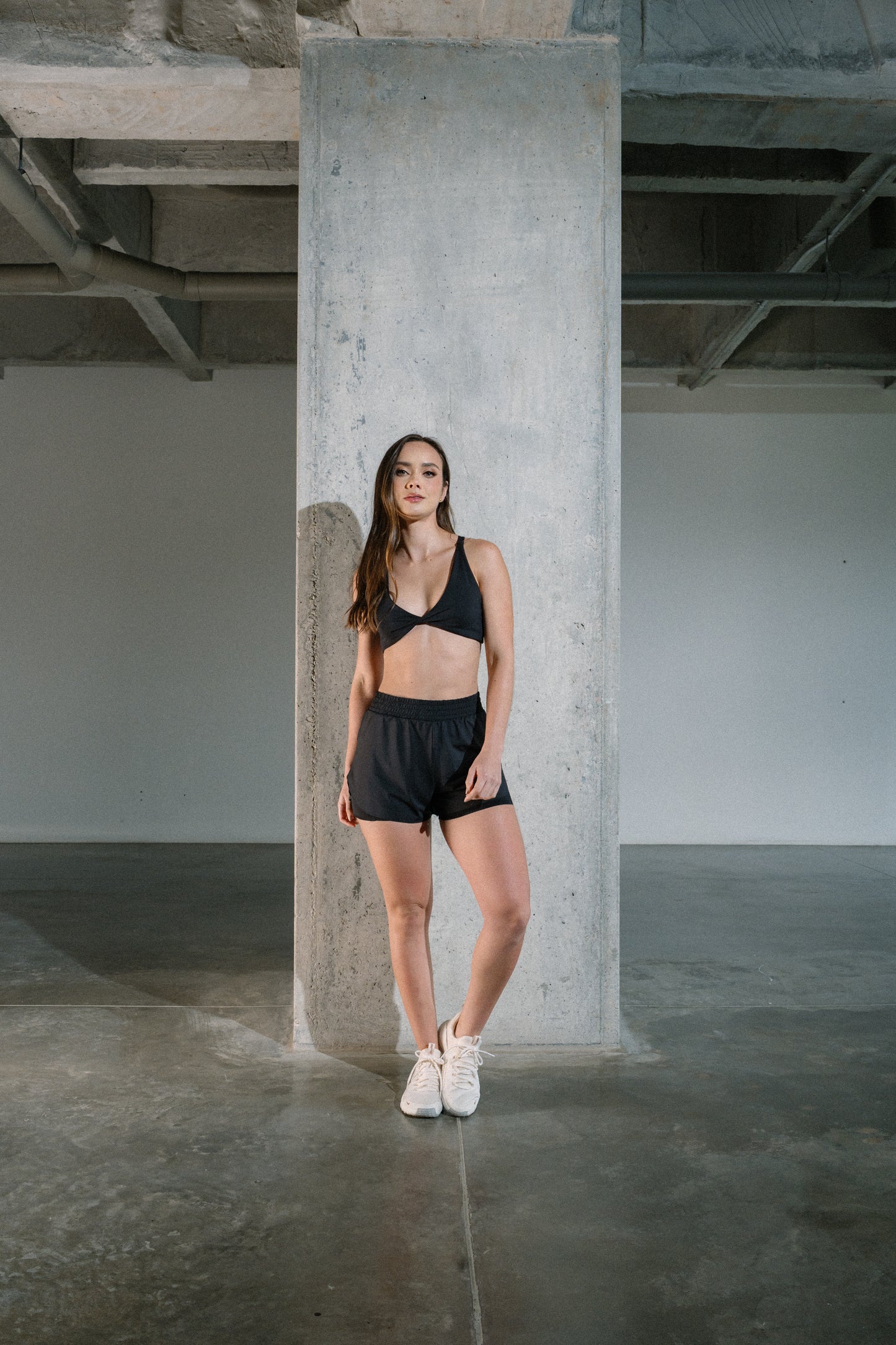 Half moon shorts Negro