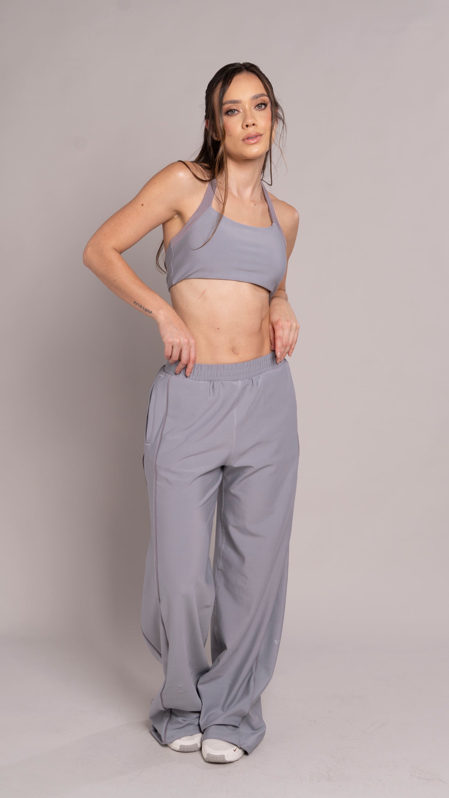Contrast pant Silver mist