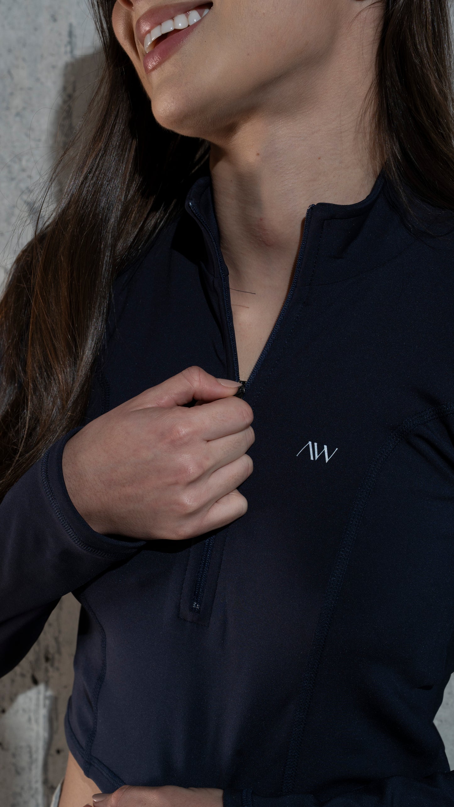 Crop side cuts Navy