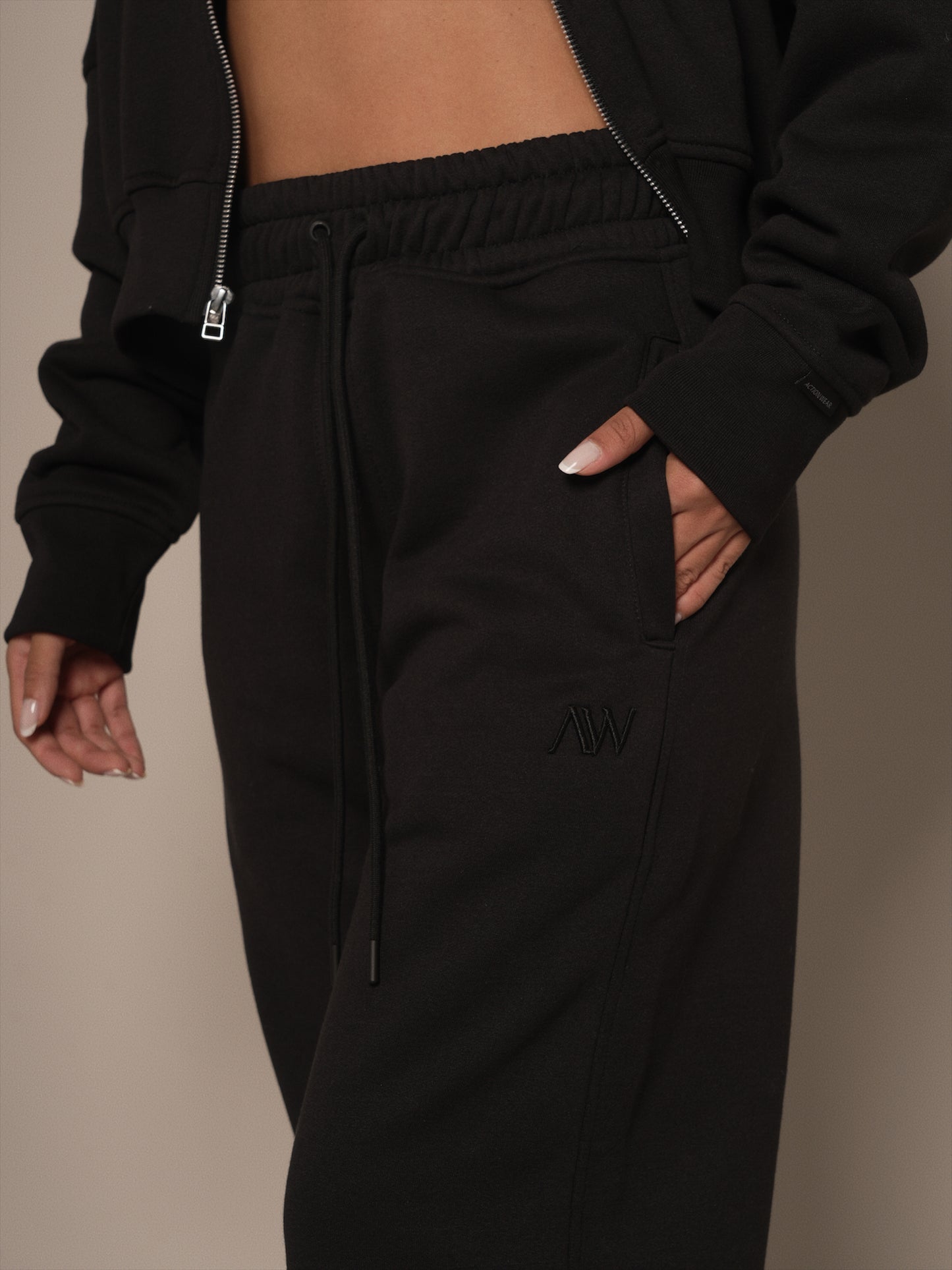 Straight Leg Sweatpant Negro