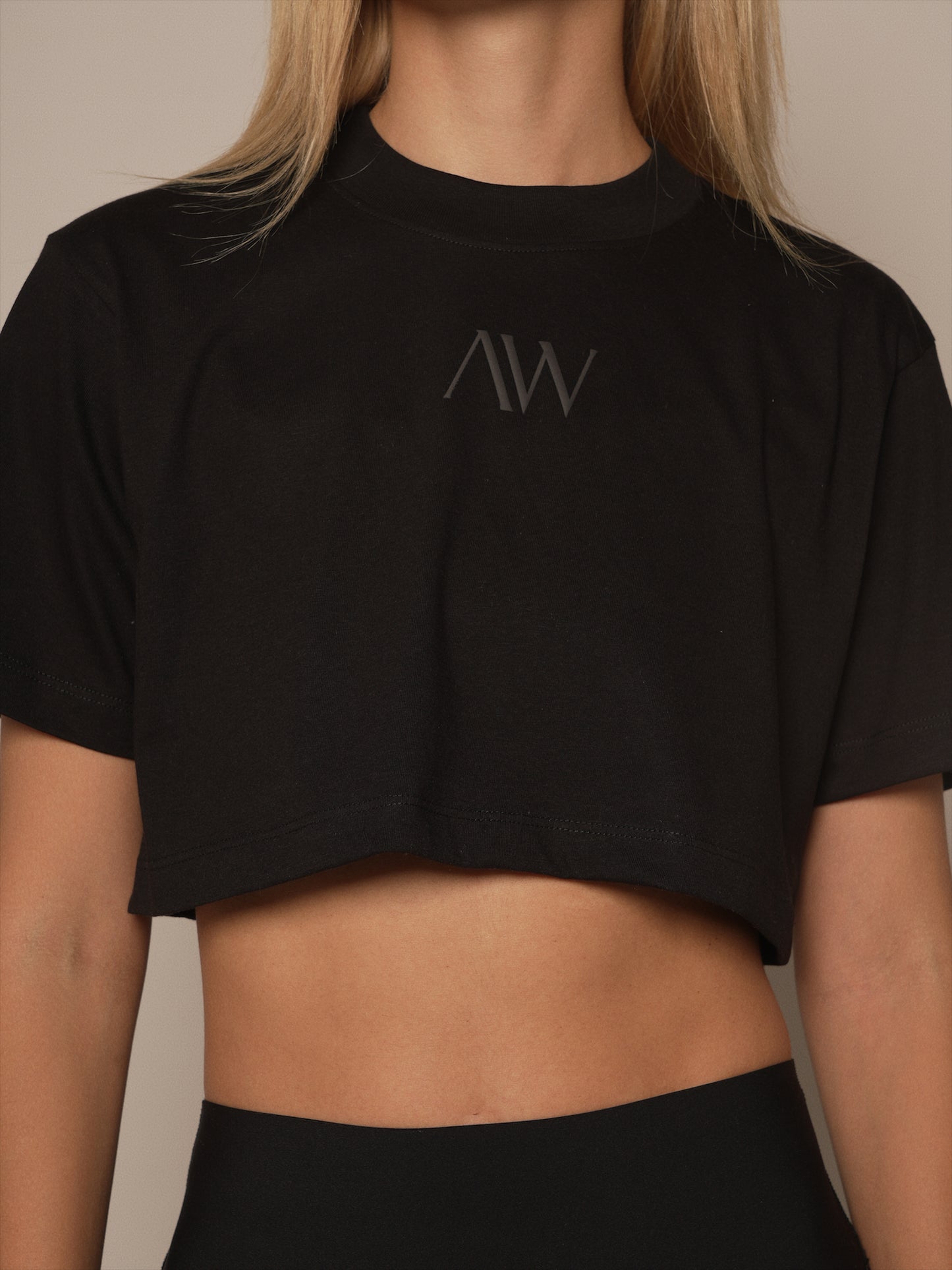 Classic Crop top AW Negro