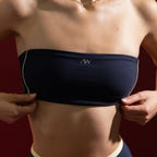 Contrast Strapless Navy