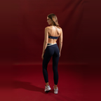 Contrast Leggings V Navy