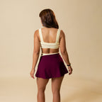 Vela Skirt Burgundy