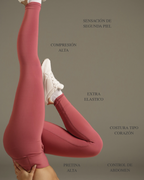 High Waist leggings Sens Deep Rosa