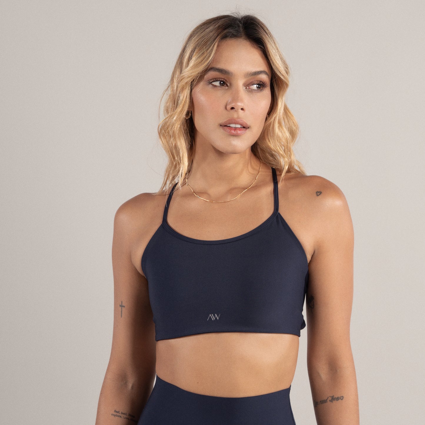 Strappy Bra Navy