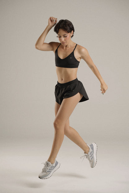 V neck bra sens Negro