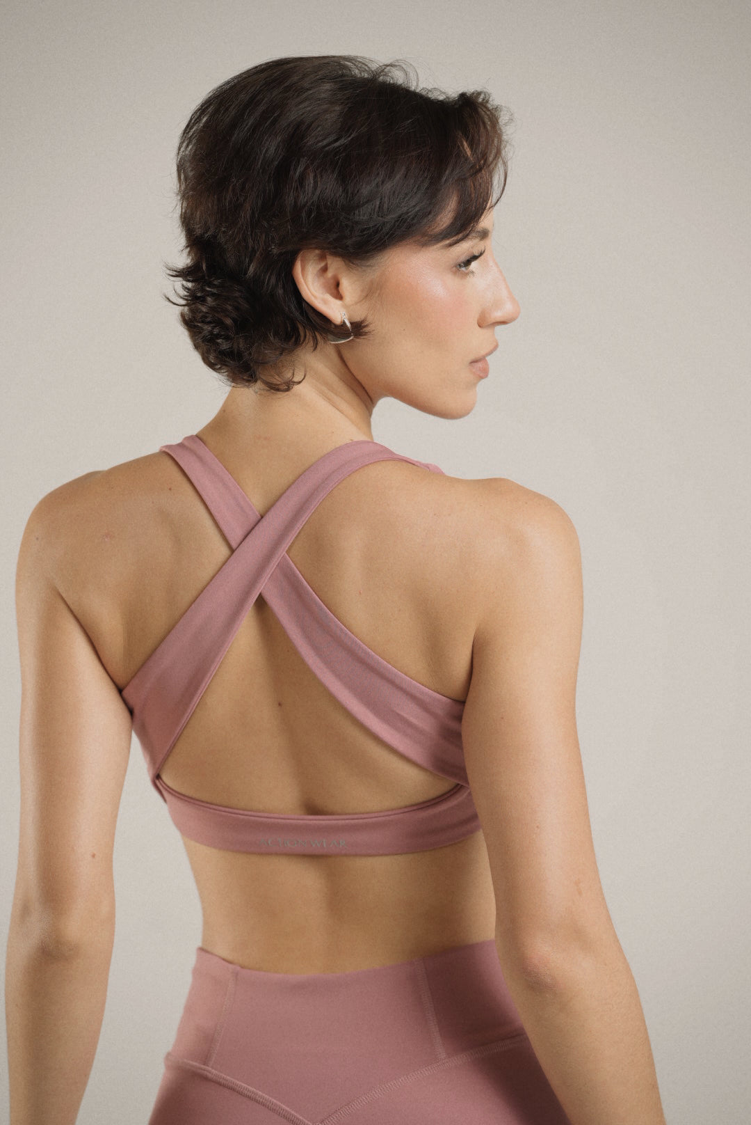 Twist sport bra Toulose Rose