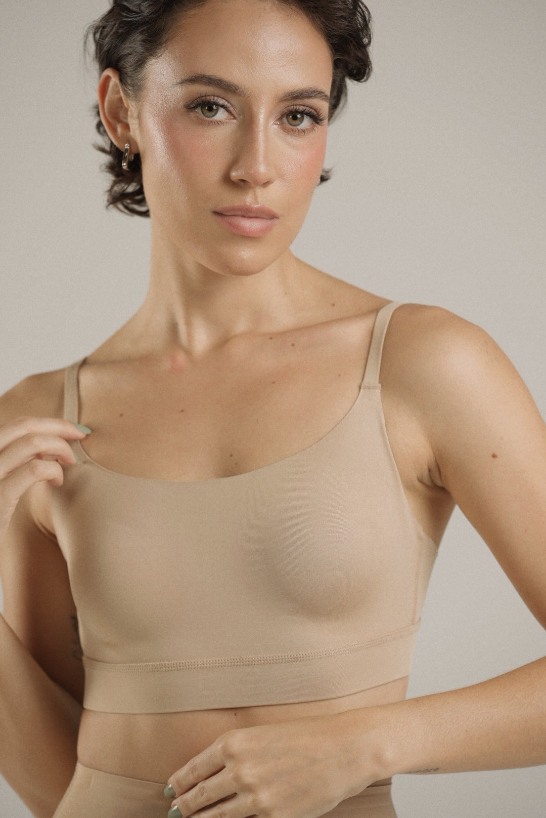 Square Bralette Mocha