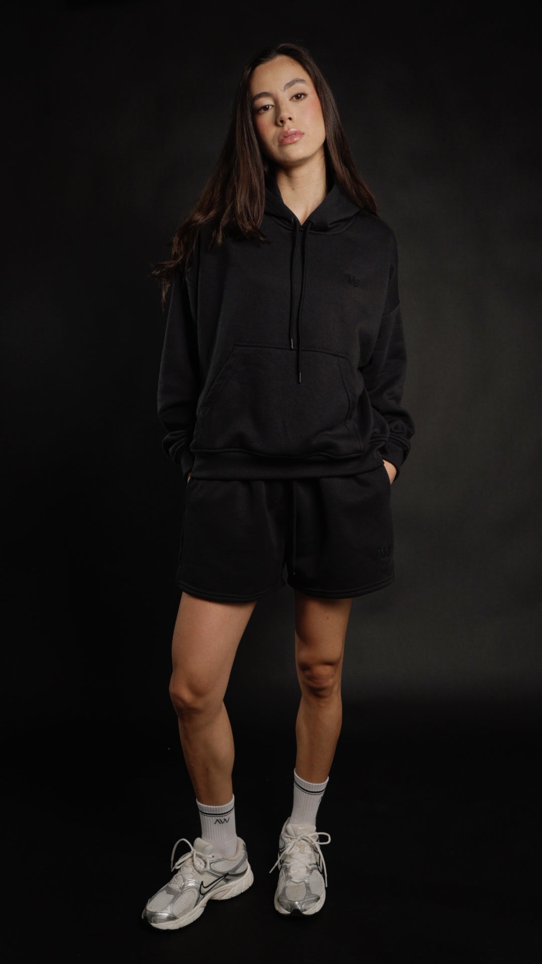 Hoodie Classic Women Negro