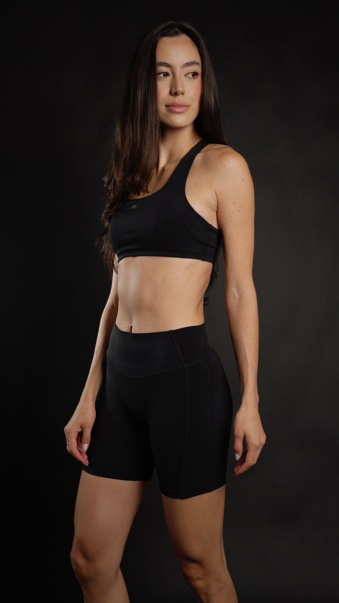 High sport bra Negro