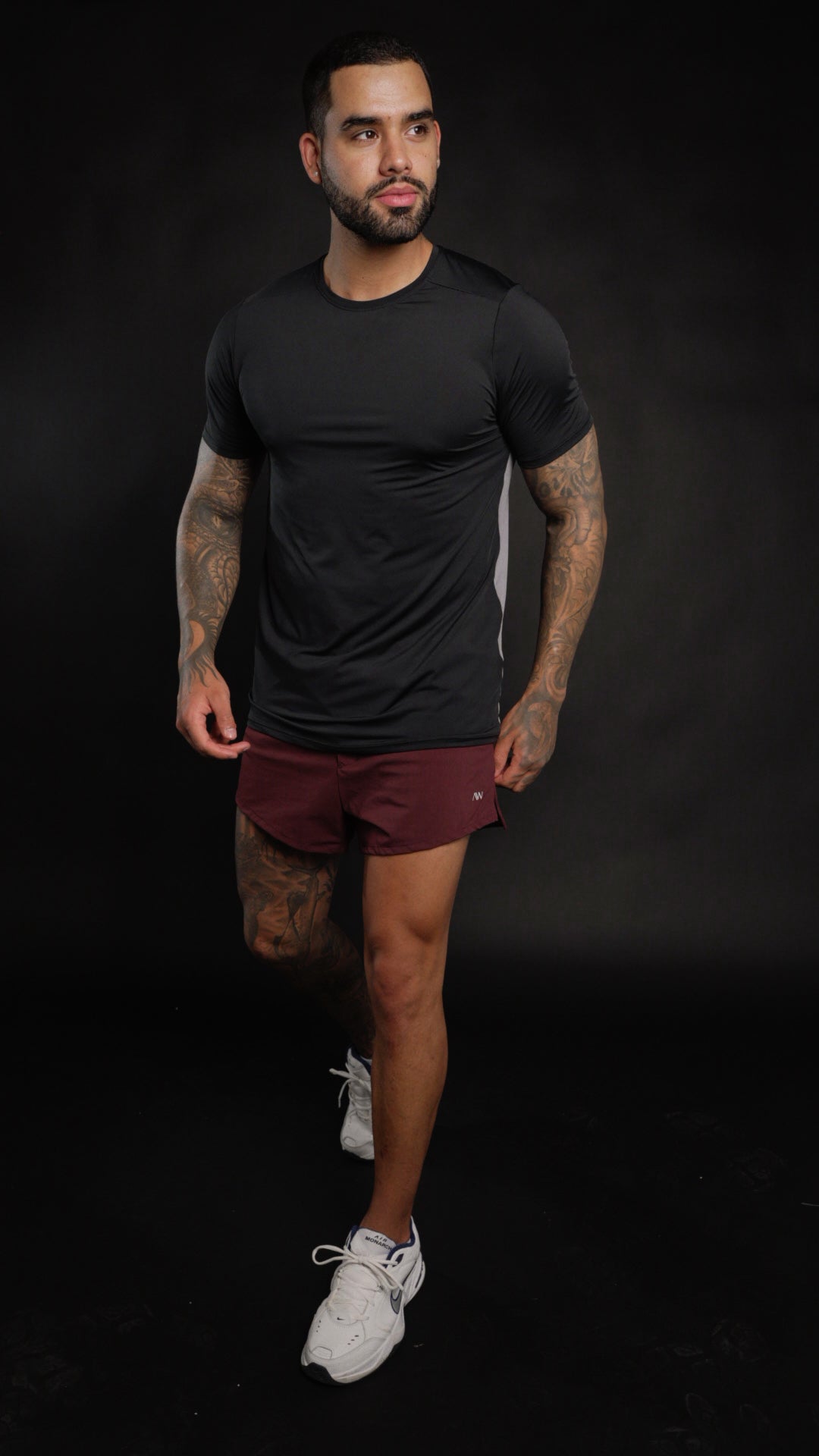 Crimson men short sleeve t shirt Negro