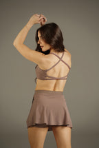 Sleek Skirt Cocoa Glow