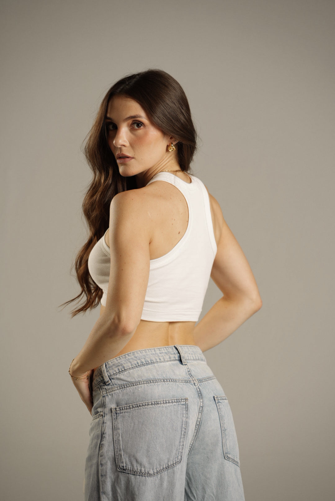 Rib Tank Top Crudo