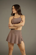 Sleek Skirt Cocoa Glow