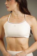Contrast Strappy sport Bra Crudo