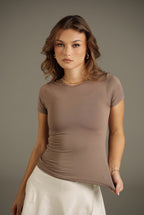 Slim Performance Tee Cocoa Glow