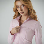 Crop Side Cuts Blush