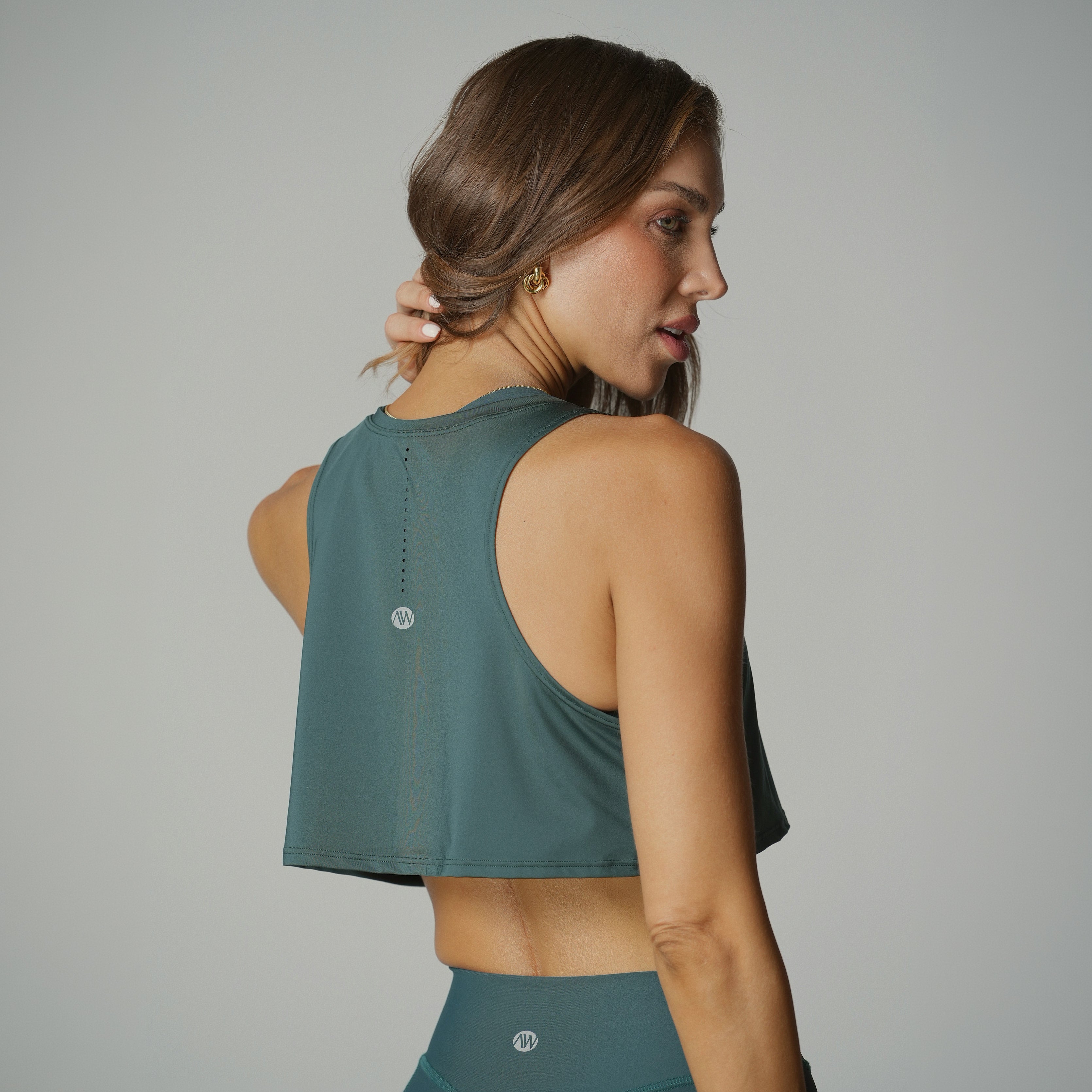 Performance Crop Tank Evergreen
