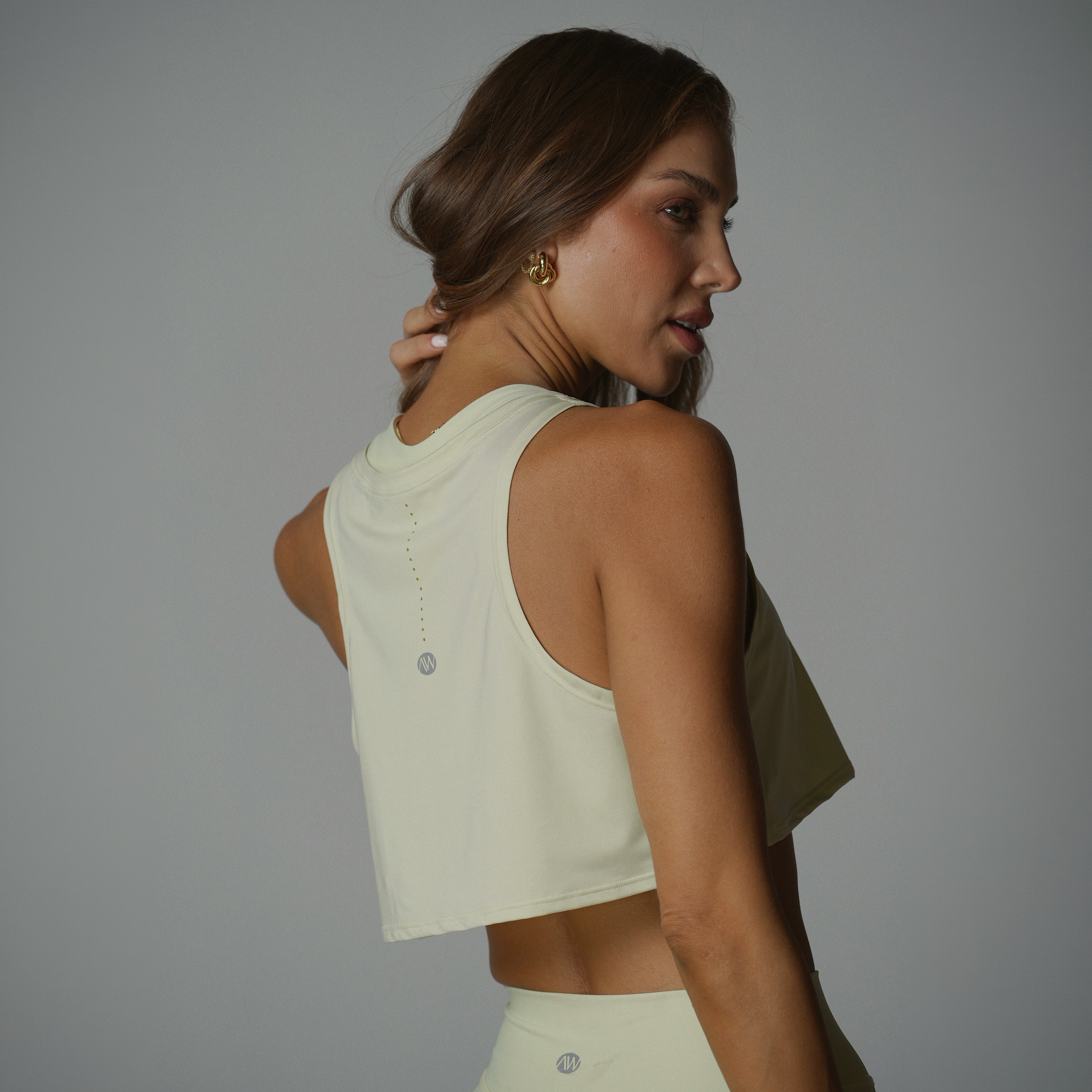 Performance Tank Crop Lime mist