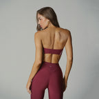 Contrast Strapless Merlot