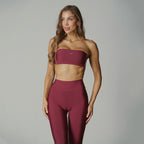 Contrast Strapless Merlot