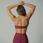Contrast Strapless Merlot