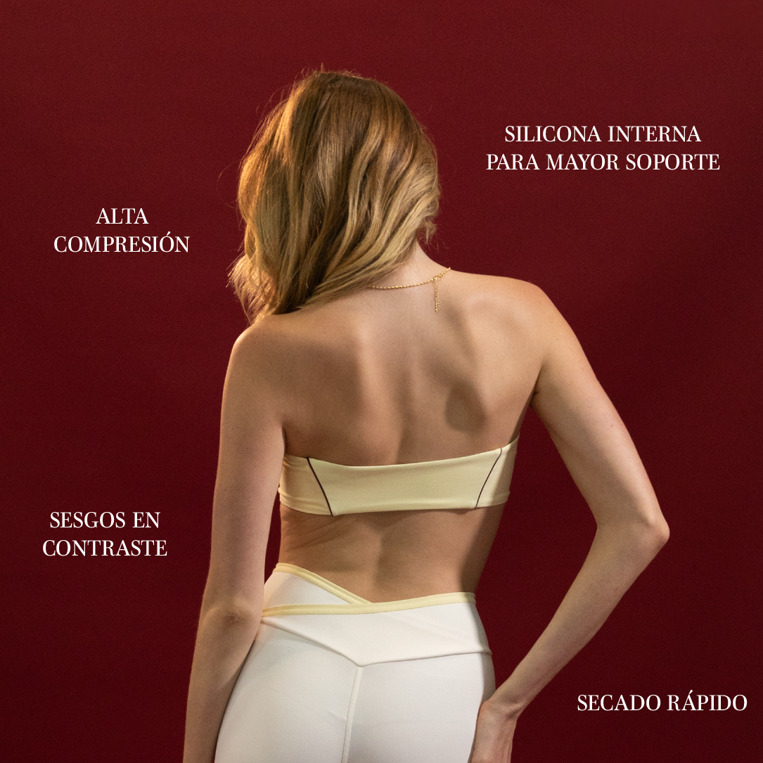 Contrast Strapless Butter