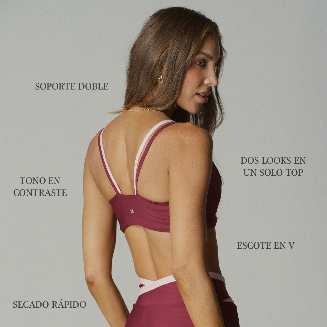 Muse Sport Bra Merlot