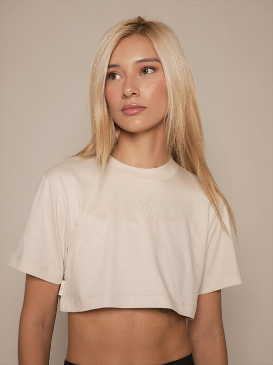 Classic Crop top AW Crema