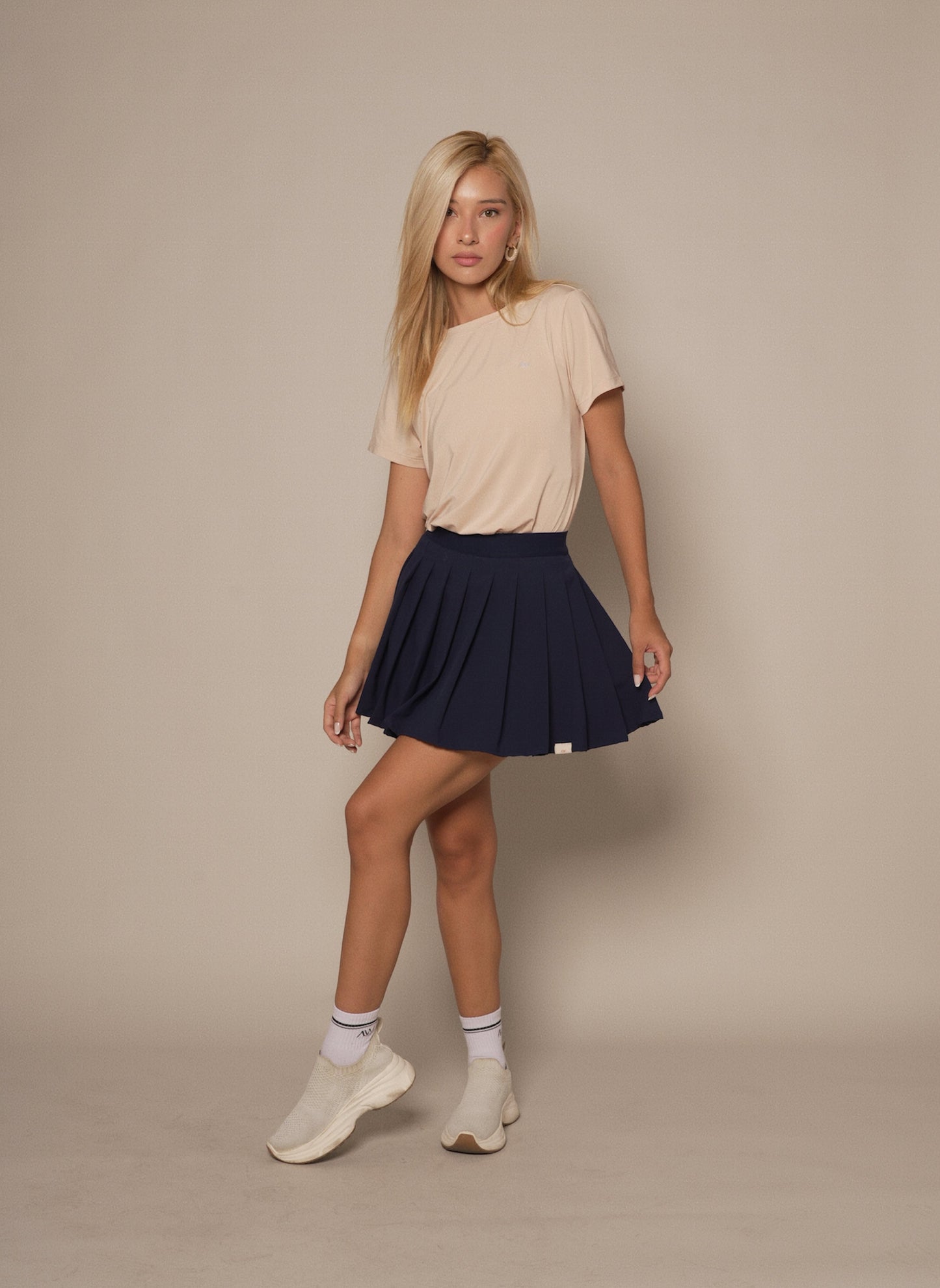 Skirt Pleated Navy