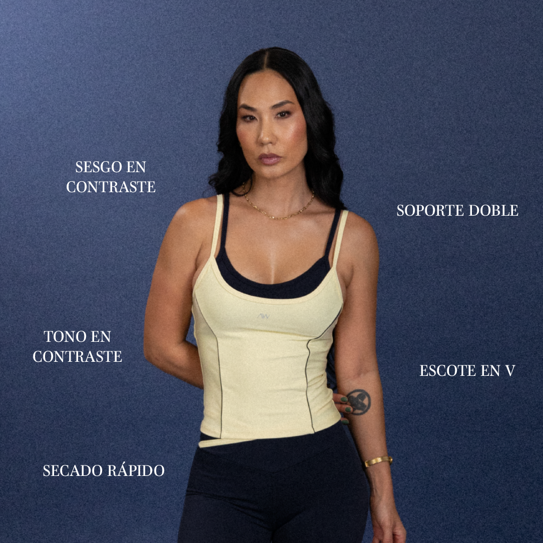 Contrast Layer T-shirt Butter