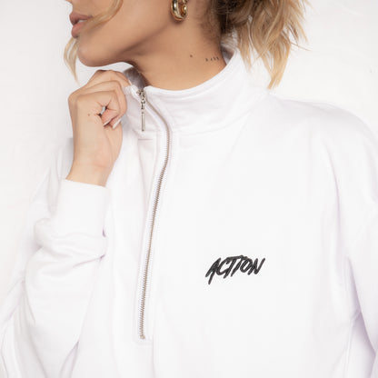 Hoodie Clasico 3/4 Blanco