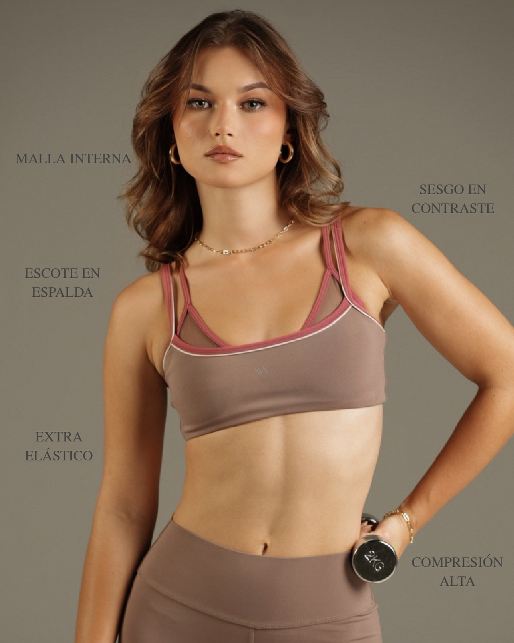 Motion Sport Bra Cocoa Glow