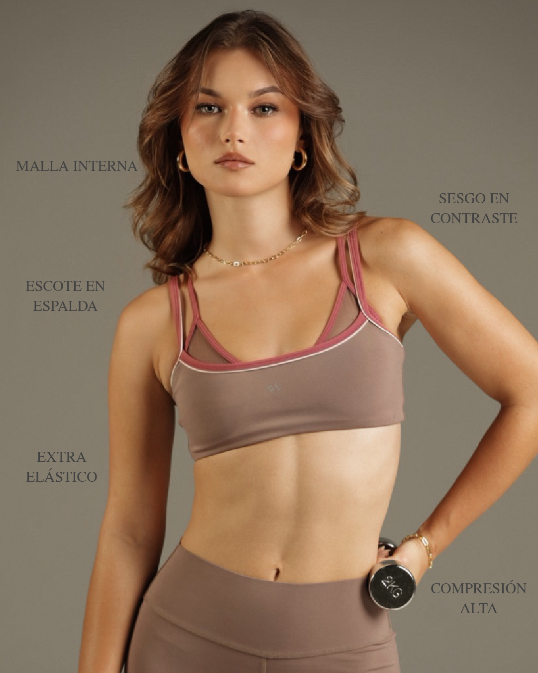 Motion Sport Bra Cocoa Glow