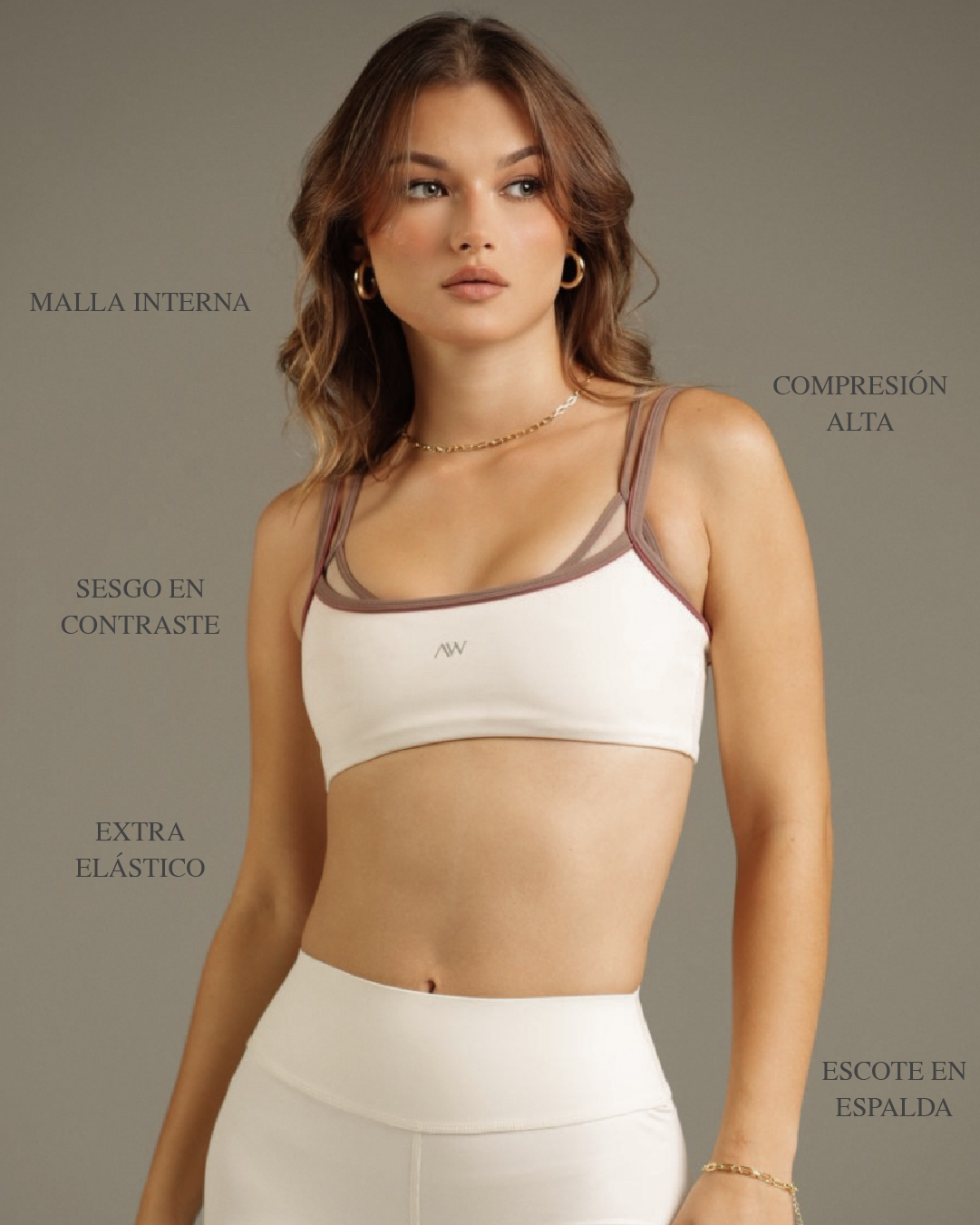 Motion Sport Bra Crudo